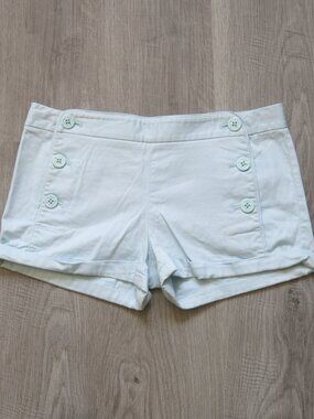 Aritzia TALULA Cotton Blend Light Blue Sailor Short - Size 4
